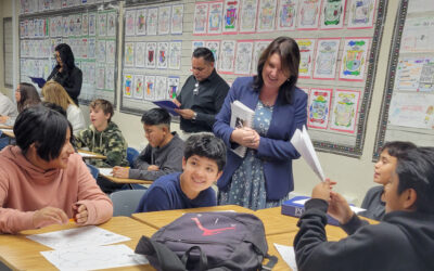 Fallbrook Union Elementary School District Leadership Team’s Monthly Learning Walk at Potter Junior High